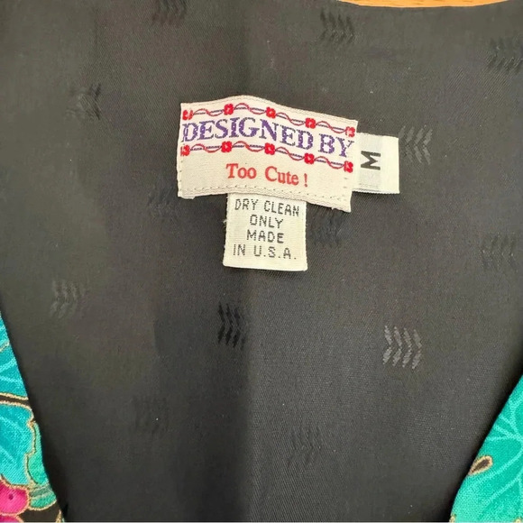 Designed BY Too Cute! Vintage Vest Grape Wines Design V-neck Sleeveless M - Picture 5 of 7